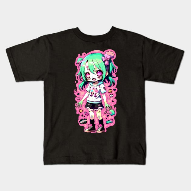 Cute Chibi Zombie Kids T-Shirt by DeathAnarchy